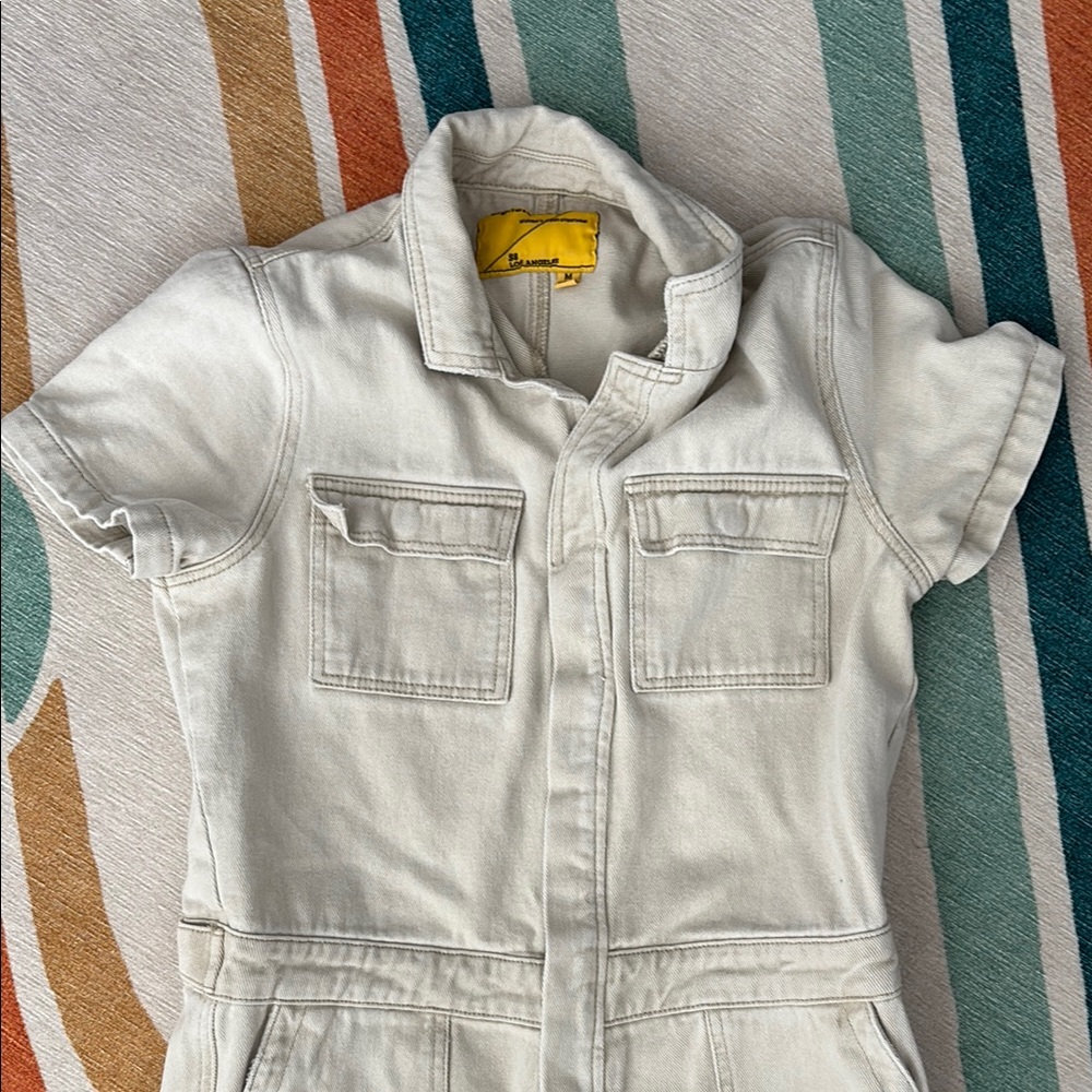 Signature8 Cream Utility Jumpsuit - Picture 2 of 14